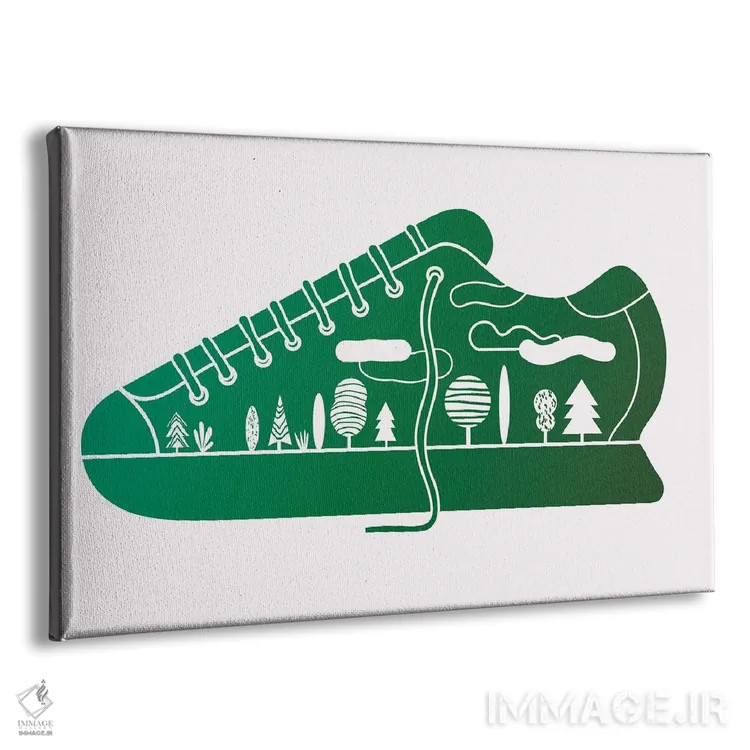 تابلو مینیمال ضربه اثر گرگ مابلی - نمای پرسپکتیو محصول