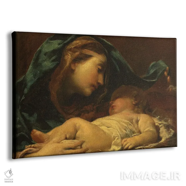 تابلو کلاسیک مریم مقدس و کودک اثر جوزپه ماریا کرسپی - نمای پرسپکتیو محصول