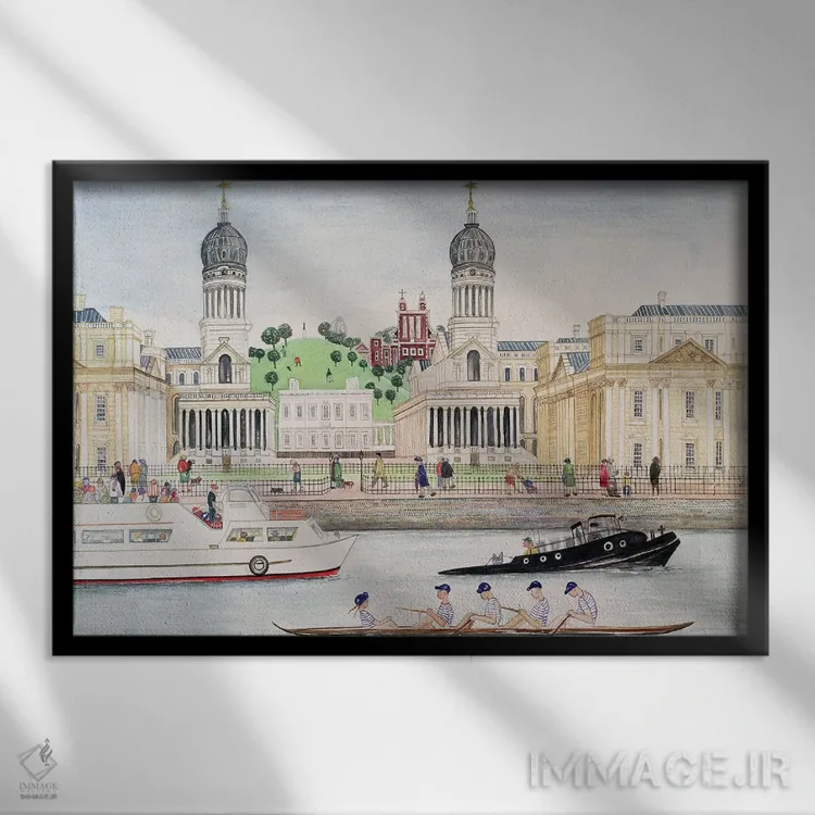 تابلو دکوراتیو گرینویچ اثر گیلیان لاوسون - نمای قابدار مشکی