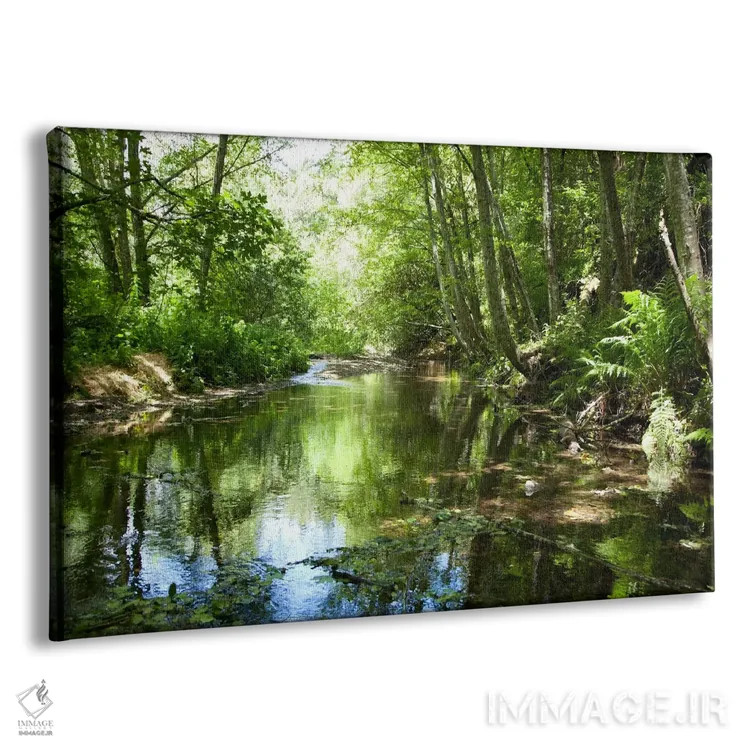 تابلو دکوراتیو منظره کنار آب ۳ اثر گولی میامی - نمای پرسپکتیو محصول