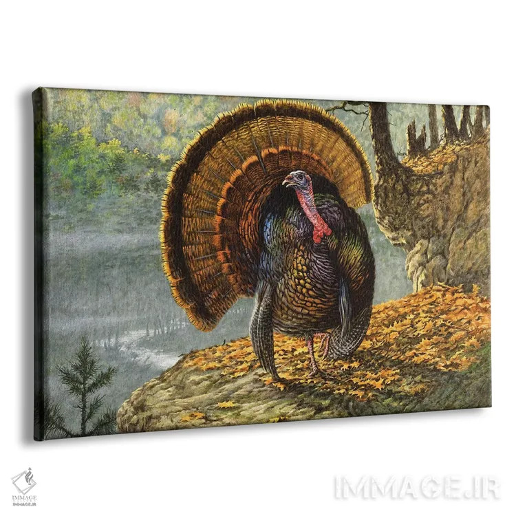 تابلو دکوراتیو درخشندگی طلایی اثر جف مووری - نمای پرسپکتیو محصول