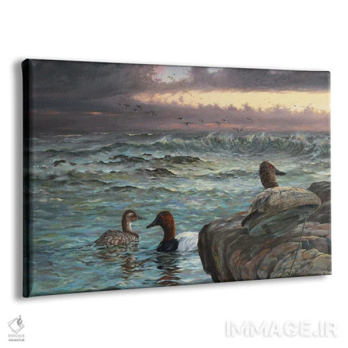 تابلو دکوراتیو در حال نگه داشتن اثر جف مووری - نمای پرسپکتیو محصول