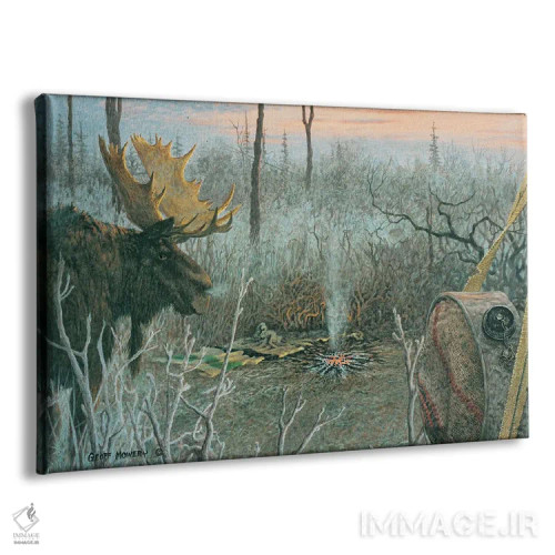 تابلو دکوراتیو مزاحم اثر جف مووری - نمای پرسپکتیو محصول