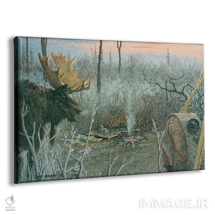 تابلو دکوراتیو مزاحم اثر جف مووری - نمای پرسپکتیو محصول