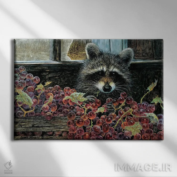 تابلو دکوراتیو راهزن برداشت محصول اثر جف مووری - نمای روبهرو روی دیوار