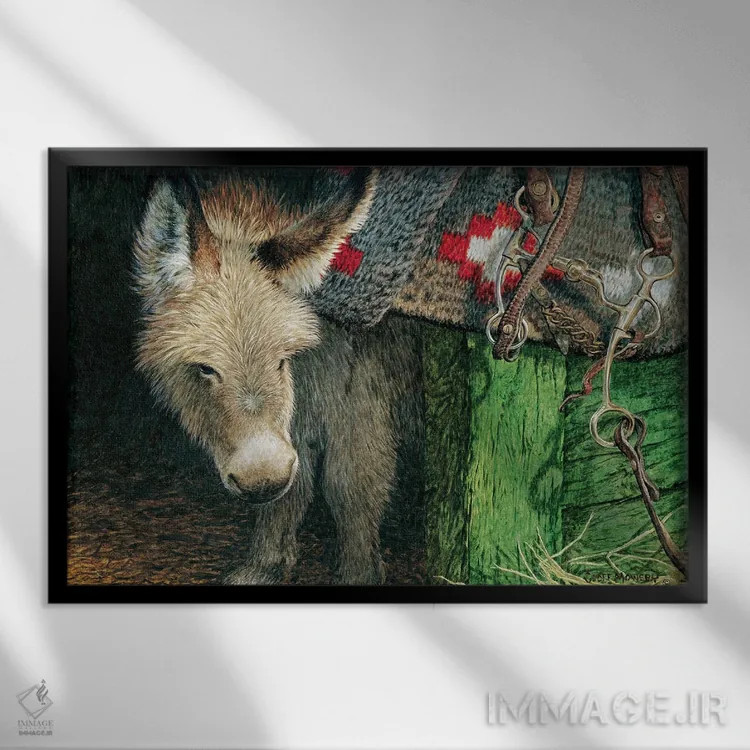 تابلو دکوراتیو کوچولوی من اثر جف مووری - نمای قابدار مشکی