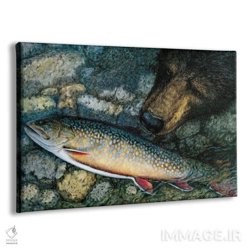 تابلو دکوراتیو کنار رودخانه اثر جف مووری - نمای پرسپکتیو محصول