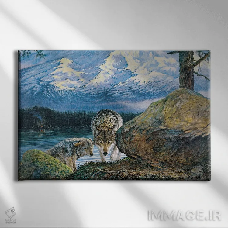 تابلو دکوراتیو کوه روح اثر جف مووری - نمای روبهرو روی دیوار