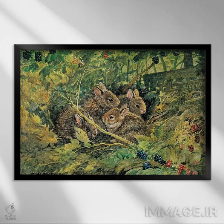 تابلو دکوراتیو کومه سرسک اثر جف مووری - نمای قابدار مشکی