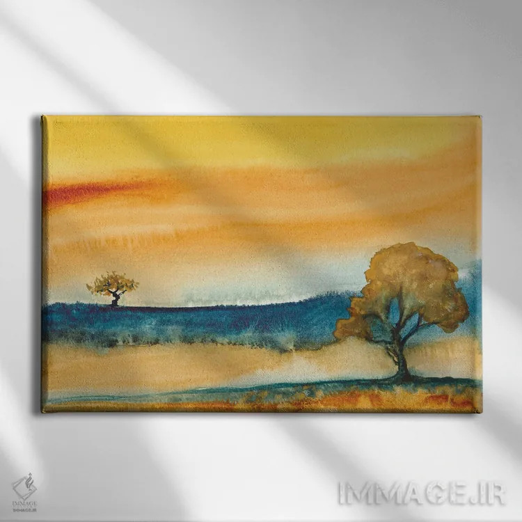 تابلو دکوراتیو نقاشی منظره دهم اثر مارکو گونزالز - نمای روبهرو روی دیوار