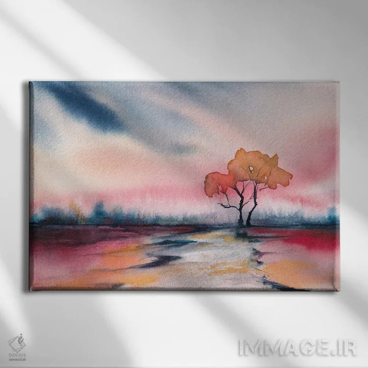 تابلو دکوراتیو نقاشی منظره یازدهم اثر مارکو گونزالز - نمای روبهرو روی دیوار