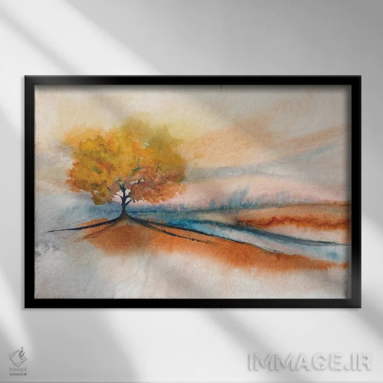 تابلو دکوراتیو نقاشی منظره نهم اثر مارکو گونزالز - نمای قابدار مشکی