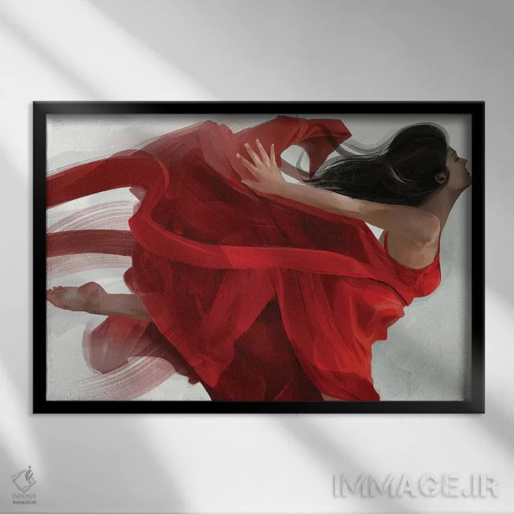 تابلو دکوراتیو رقص اثر استیو گود - نمای قابدار مشکی