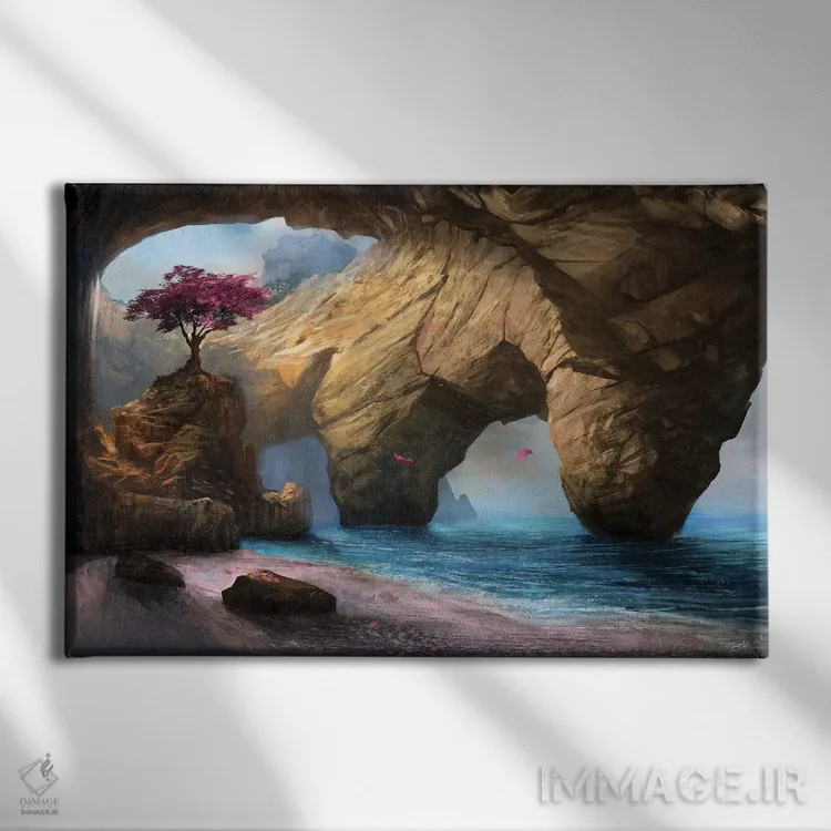 تابلو دکوراتیو شکنندگی زندگی اثر استیو گود - نمای روبهرو روی دیوار