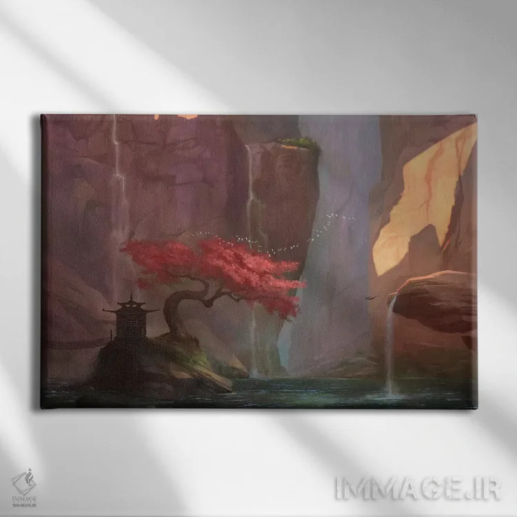 تابلو دکوراتیو دره اثر استیو گود - نمای روبهرو روی دیوار