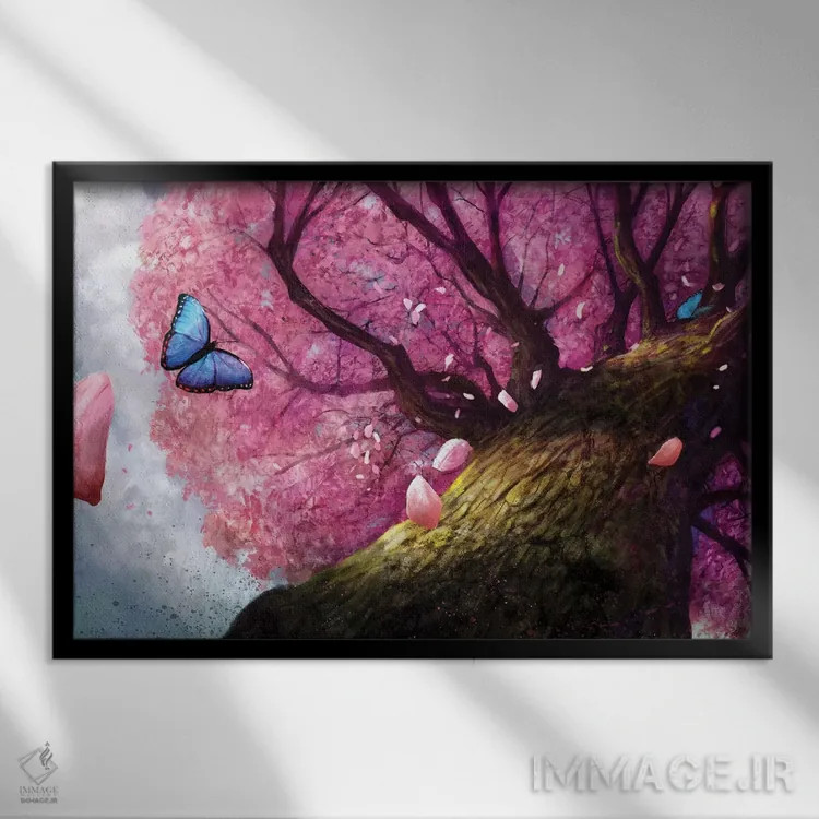 تابلو دکوراتیو در سایه صلح اثر استیو گود - نمای قابدار مشکی