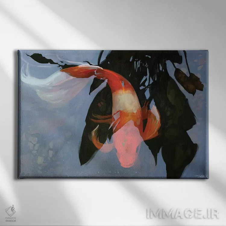 تابلو دکوراتیو در سایه ها اثر استیو گود - نمای روبهرو روی دیوار