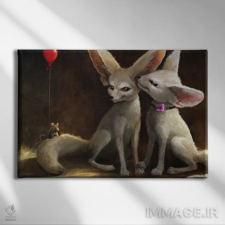 تابلو دکوراتیو نغمه های شیرین اثر استیو گود - نمای روبهرو روی دیوار