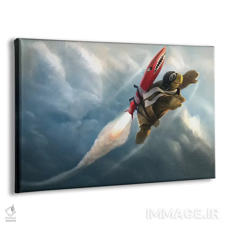 تابلو دکوراتیو پیشی گرفتن از ابرها اثر استیو گود - نمای پرسپکتیو محصول