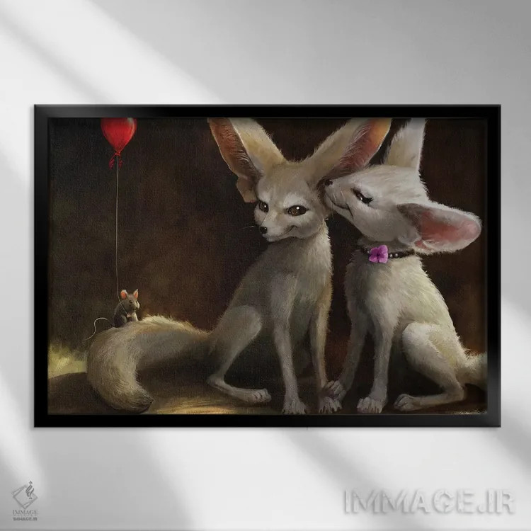 تابلو دکوراتیو نغمه های شیرین اثر استیو گود - نمای قابدار مشکی