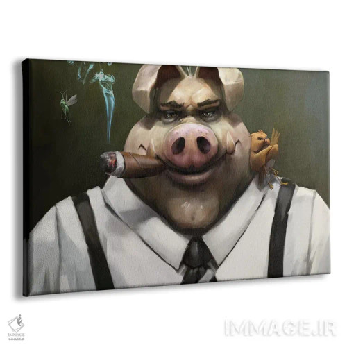 تابلو دکوراتیو چهره پوکر اثر استیو گود - نمای پرسپکتیو محصول