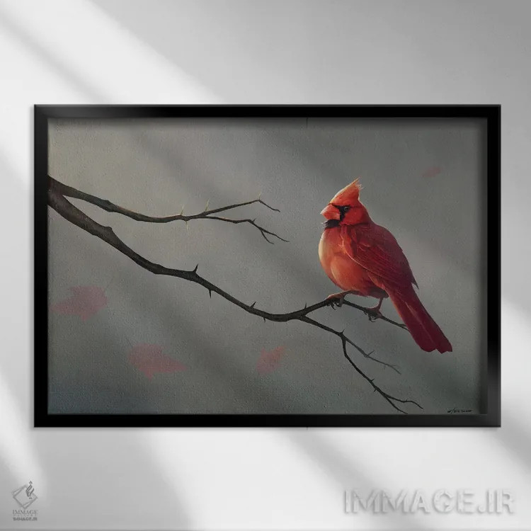 تابلو دکوراتیو کارباورال نر اثر استیو گود - نمای قابدار مشکی