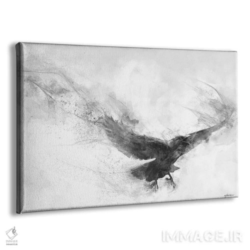 تابلو دکوراتیو پرواز کلاغ اثر استیو گود - نمای پرسپکتیو محصول