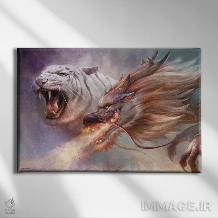 تابلو دکوراتیو قدرت و خرد اثر استیو گود - نمای روبهرو روی دیوار