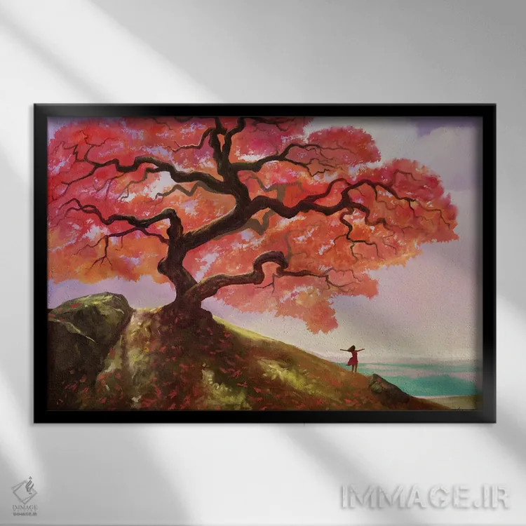 تابلو دکوراتیو امید اثر استیو گود - نمای قابدار مشکی