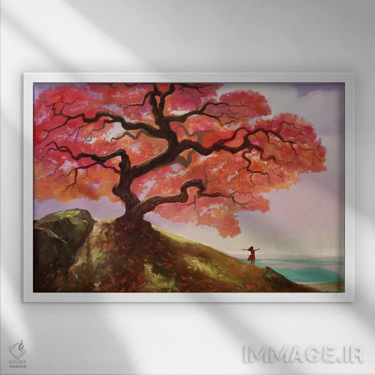 تابلو دکوراتیو امید اثر استیو گود - نمای قابدار سفید