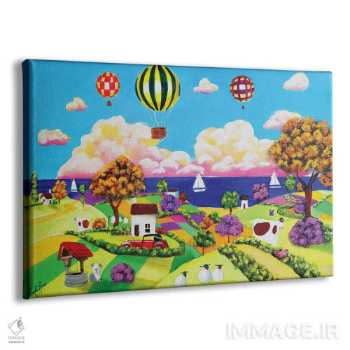 تابلو دکوراتیو ساحل شاد اثر گوردون بروس - نمای پرسپکتیو محصول