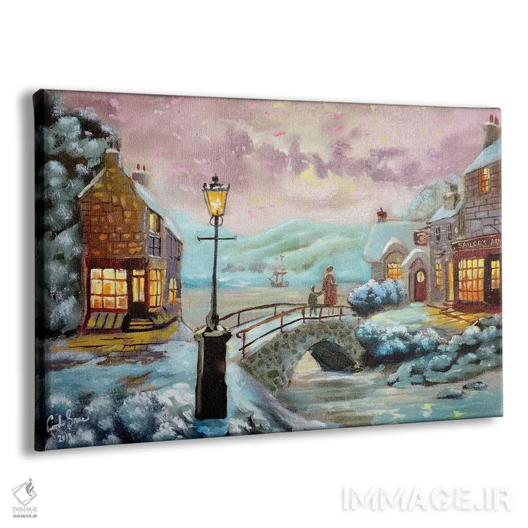 تابلو دکوراتیو مهمانخانه ملوان اثر گوردون بروس - نمای پرسپکتیو محصول