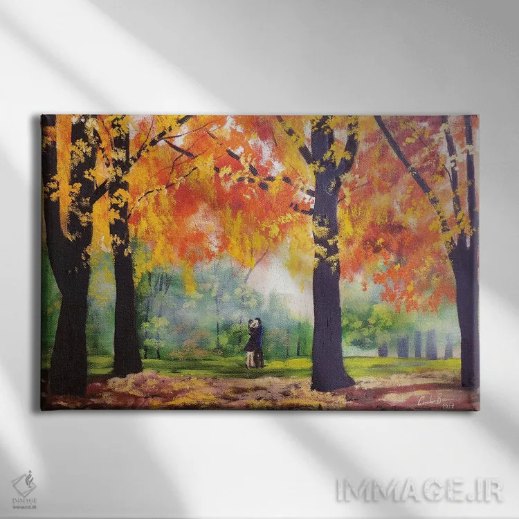 تابلو دکوراتیو پاییز اثر گوردون بروس - نمای روبهرو روی دیوار