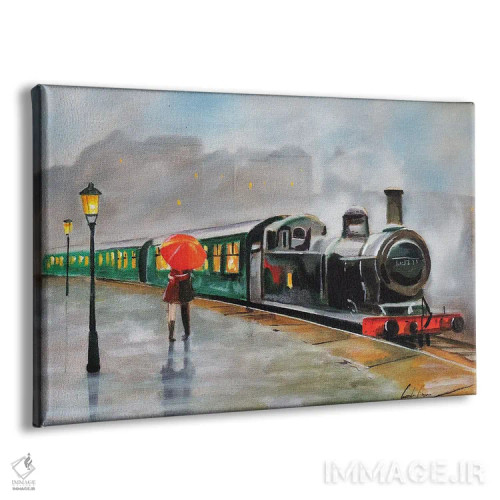 تابلو دکوراتیو بگذار باران ببارد اثر گوردون بروس - نمای پرسپکتیو محصول