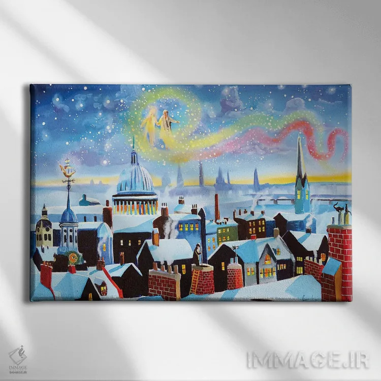 تابلو دکوراتیو اسکروچ اثر گوردون بروس - نمای روبهرو روی دیوار