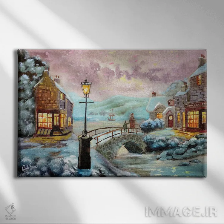 تابلو دکوراتیو مهمانخانه ملوان اثر گوردون بروس - نمای روبهرو روی دیوار