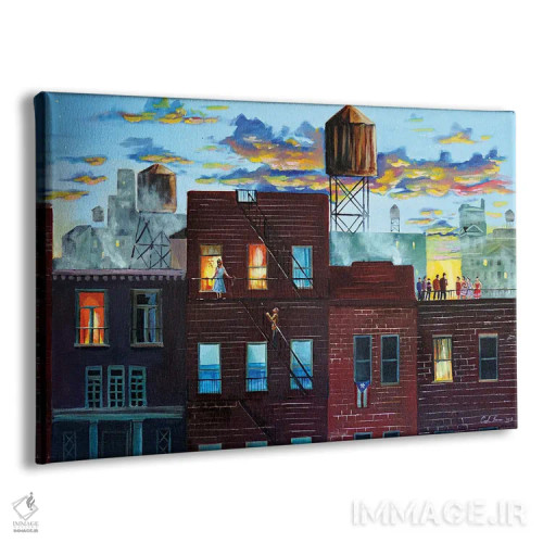 تابلو دکوراتیو داستان وست ساید اثر گوردون بروس - نمای پرسپکتیو محصول