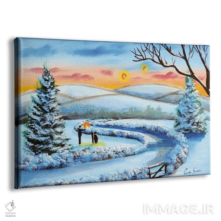 تابلو دکوراتیو فانوس های زمستانی اثر گوردون بروس - نمای پرسپکتیو محصول