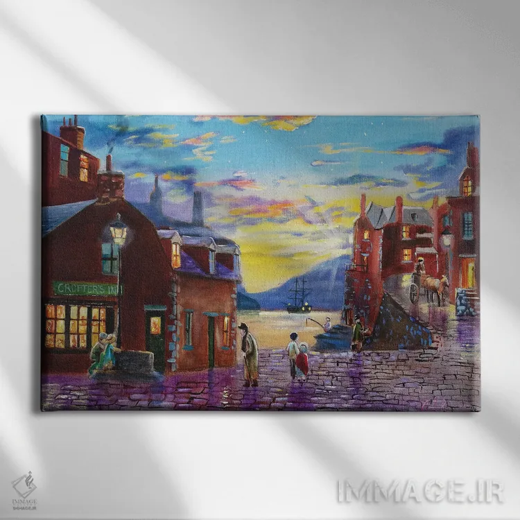 تابلو دکوراتیو مهمان خانه کشاورز اثر گوردون بروس - نمای روبهرو روی دیوار