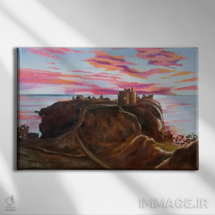 تابلو دکوراتیو قلعه دونتار اثر گوردون بروس - نمای روبهرو روی دیوار