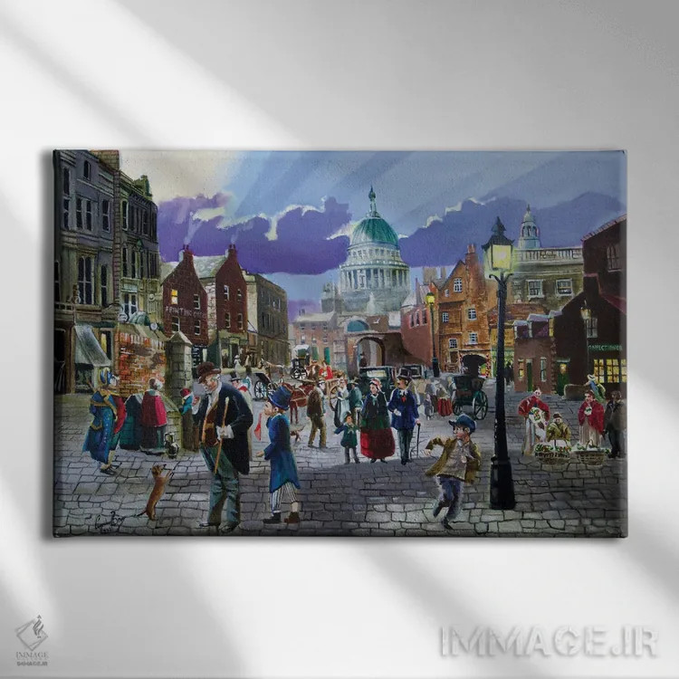 تابلو دکوراتیو الیور تویست اثر گوردون بروس - نمای روبهرو روی دیوار