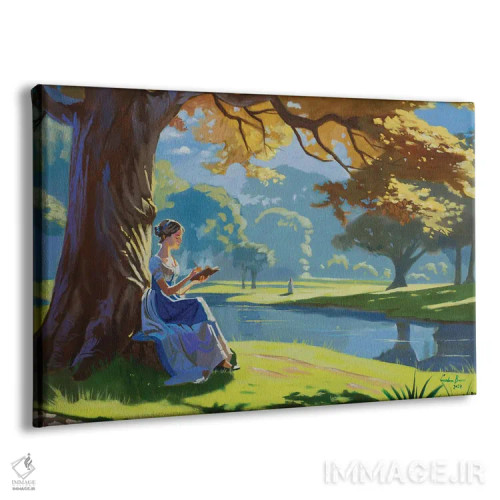 تابلو دکوراتیو پناهگاه ادبی جین آستن اثر گوردون بروس - نمای پرسپکتیو محصول