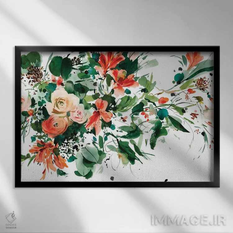 تابلو دکوراتیو رضایت اثر گوشیا گرگورچیک - نمای قابدار مشکی