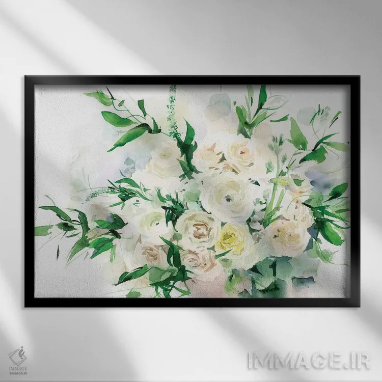 تابلو دکوراتیو عاج اثر گوشیا گرگورچیک - نمای قابدار مشکی
