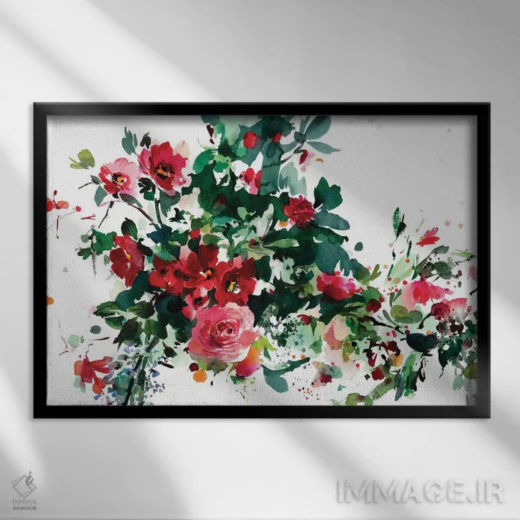 تابلو دکوراتیو در نور اثر گوشیا گرگورچیک - نمای قابدار مشکی