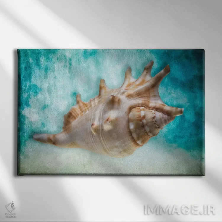 تابلو دکوراتیو رویاهای آبی I اثر جورج اوزه - نمای روبهرو روی دیوار