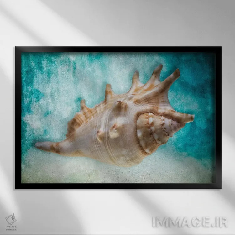 تابلو دکوراتیو رویاهای آبی I اثر جورج اوزه - نمای قابدار مشکی