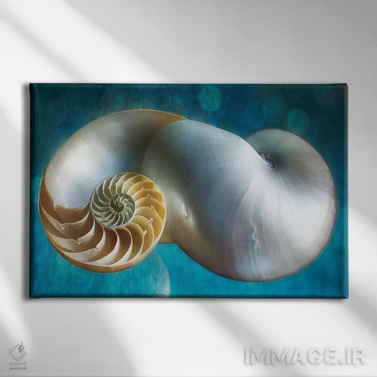 تابلو دکوراتیو رویاهای آبی II اثر جورج اوزه - نمای روبهرو روی دیوار