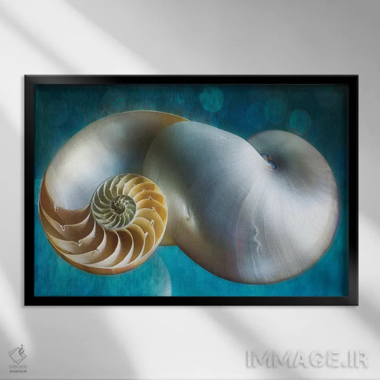 تابلو دکوراتیو رویاهای آبی II اثر جورج اوزه - نمای قابدار مشکی