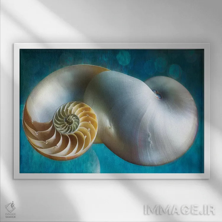 تابلو دکوراتیو رویاهای آبی II اثر جورج اوزه - نمای قابدار سفید
